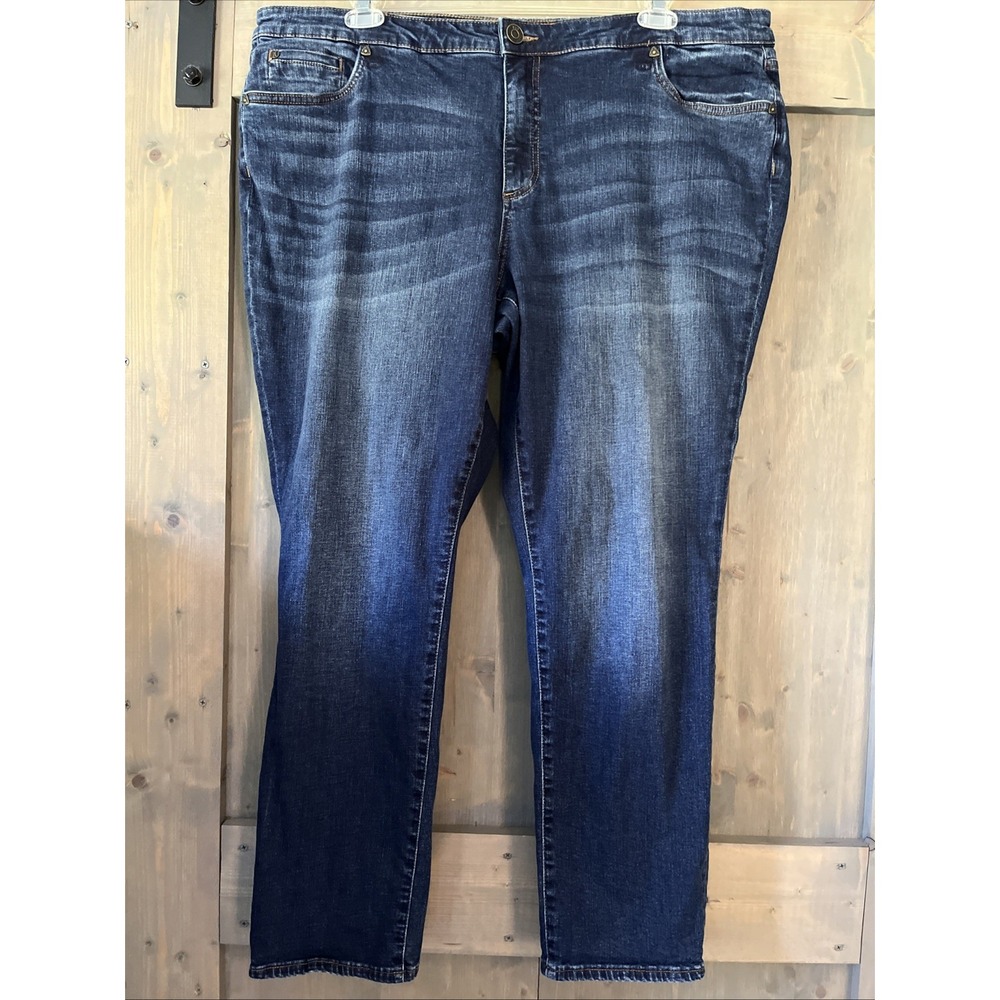 Kut From The Kloth Katy Boyfriend Dark Wash Jeans Stretch Women's Size 20W Denim